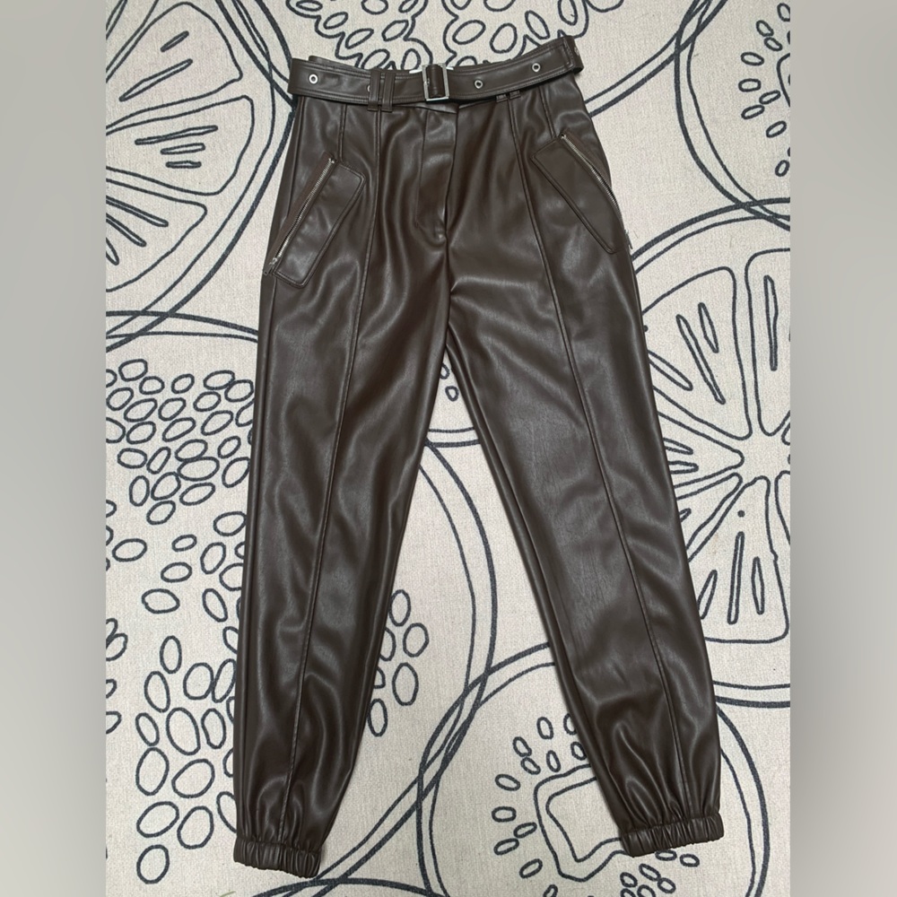 Phillip Lim 3.1 Vegan Belted Leather Joggers